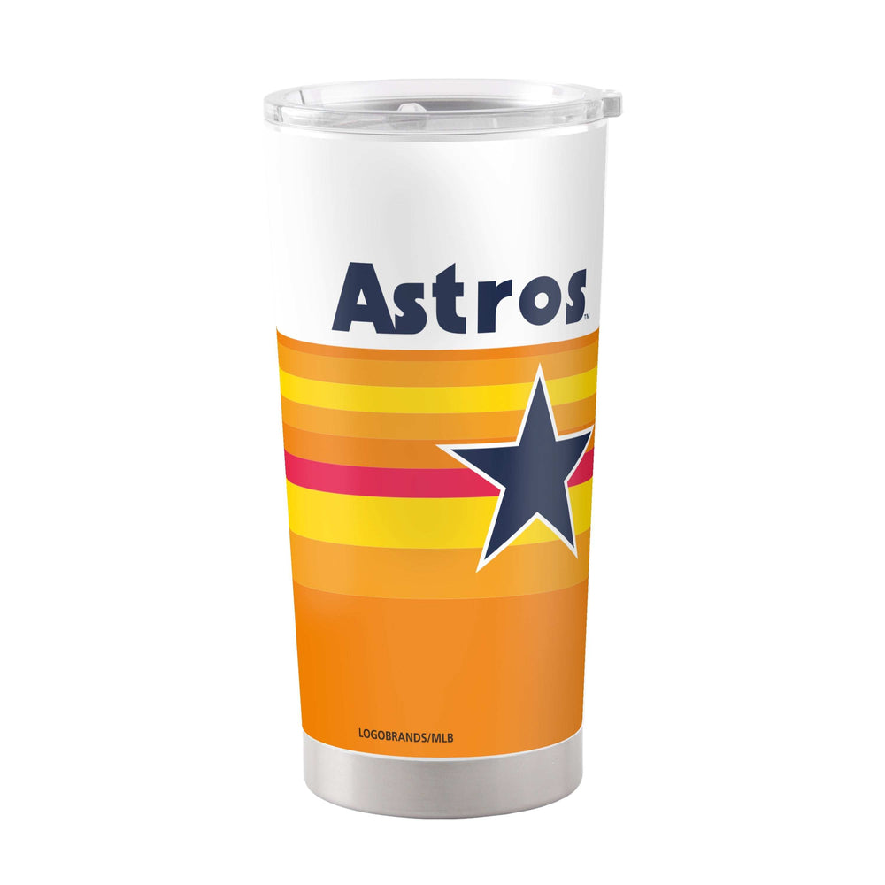 Houston Astros 20oz Rainbow Stainless Steel Tumbler - Logo Brands - Flyclothing LLC
