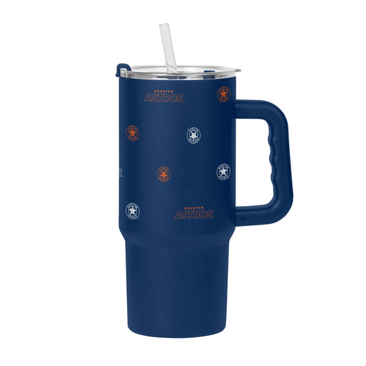 Houston Astros 24oz Step And Repeat Tumbler w/Handle - Logo Brands - Flyclothing LLC