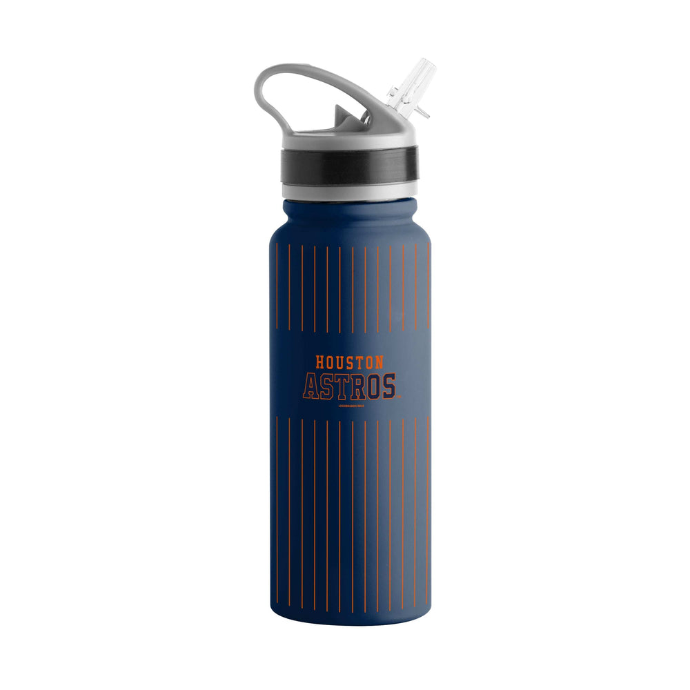 Houston Astros 25oz Pinstripes SingleWall FlipTop Bottle - Logo Brands - Flyclothing LLC