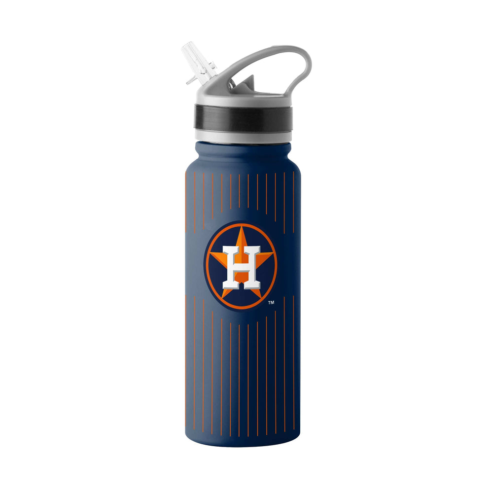 Houston Astros 25oz Pinstripes SingleWall FlipTop Bottle - Logo Brands - Flyclothing LLC