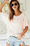 BiBi Thermal Knit with Ruffled Sleeve Top - Trendsi