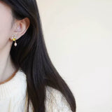 Flower Pearl Drop Earrings - Trendsi - Flyclothing LLC