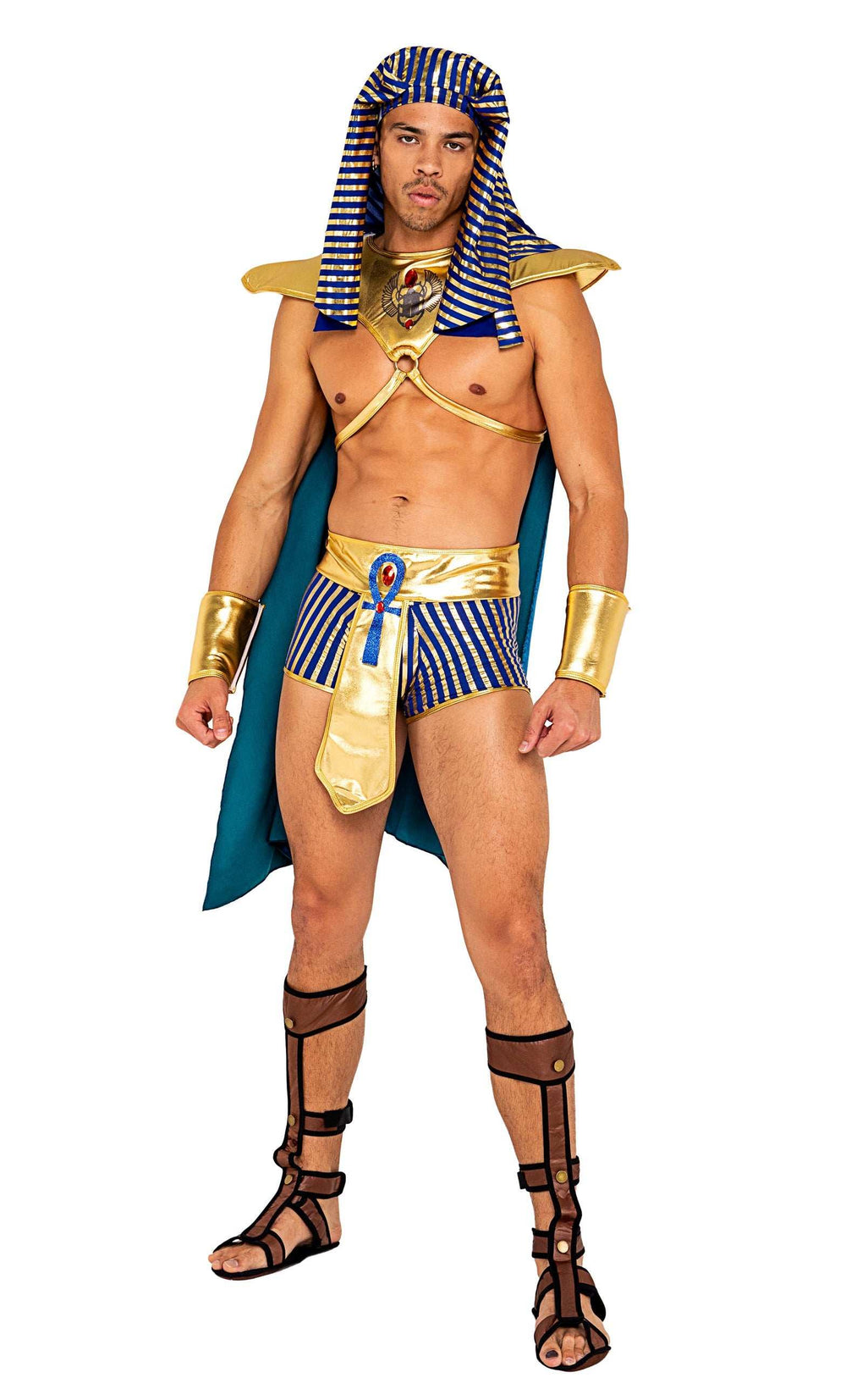 Roma Costume 5pc Mens King Pharaoh of Egypt - Roma Costume - Flyclothing LLC