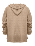 Full Size Drawstring Long Sleeve Hoodie - Trendsi