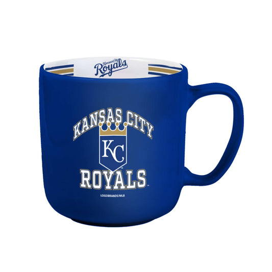 KC Royals 15oz Stripe Mug - Logo Brands - Flyclothing LLC