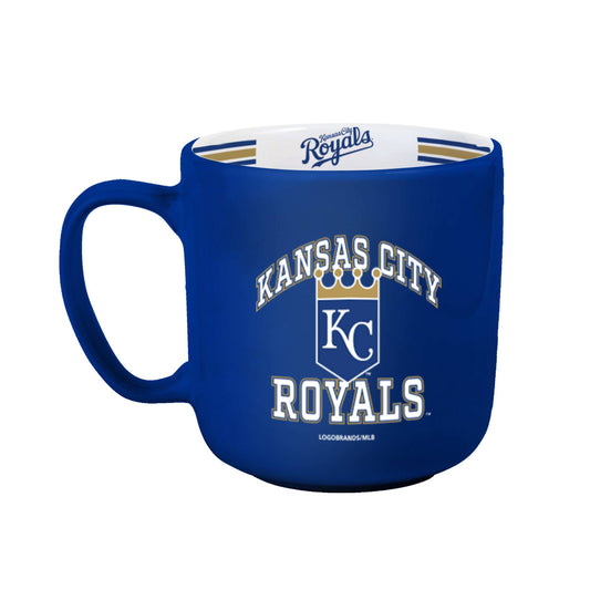 KC Royals 15oz Stripe Mug - Logo Brands - Flyclothing LLC