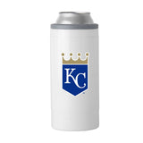 K.C Royals Letterman 12 oz Slim Can Coolie - Logo Brands - Flyclothing LLC