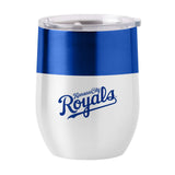 K.C Royals 16oz Colorblock Stainless Curved Beverage - Logo Brands - Flyclothing LLC