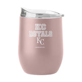 Kansas City Royals 16oz Stencil Powder Coat Curved Beverage - Logo Brands - Flyclothing LLC