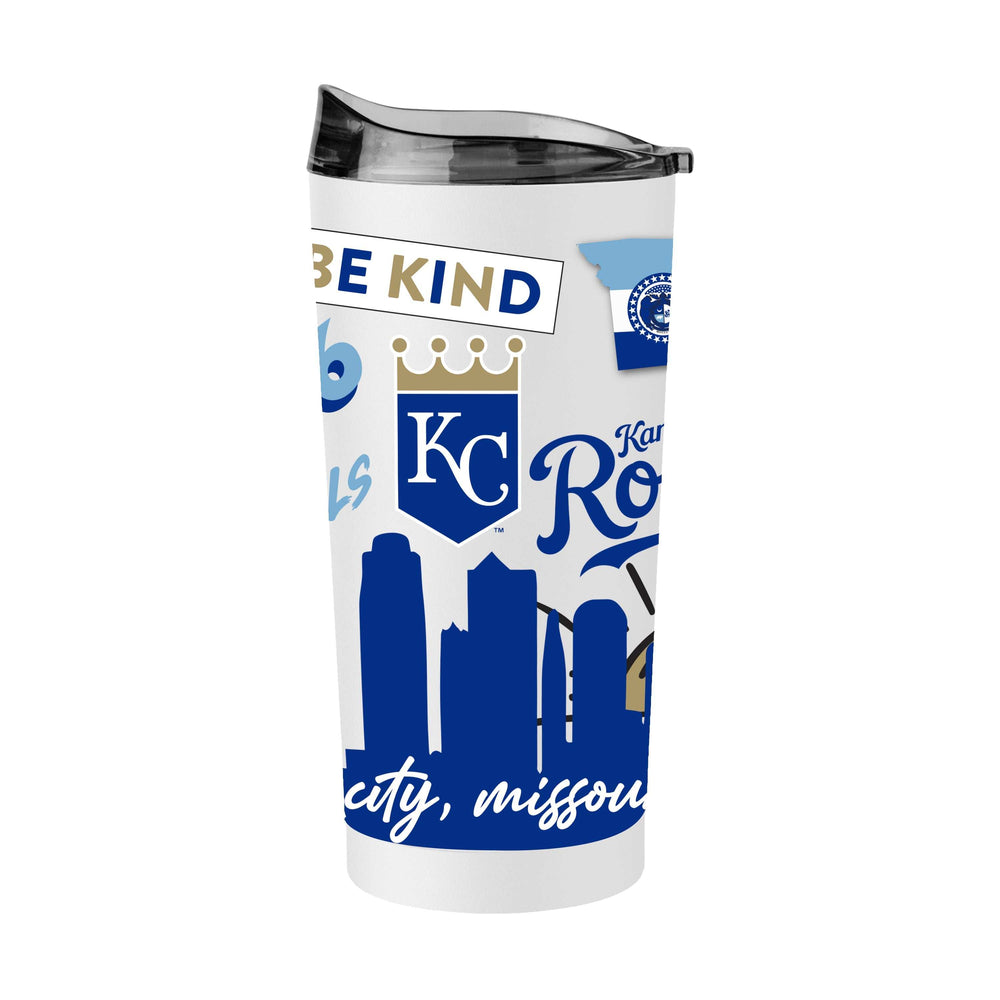 Kansas City Royals 20oz Native Powder Coat Tumbler - Logo Brands - Flyclothing LLC
