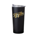 KC Royals 20oz Foil Black Powder Coat Tumbler