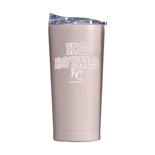 Kansas City Royals 20oz Stencil Powder Coat Tumbler - Logo Brands - Flyclothing LLC