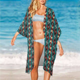 Baha Ranch Southwestern Aztec Duster Kimono Coverup - Baha Ranch Western Wear - Flyclothing LLC