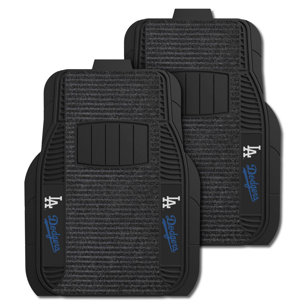 MLB - Los Angeles Dodgers 2-pc Deluxe Car Mat Set - Logo Brands - Flyclothing LLC