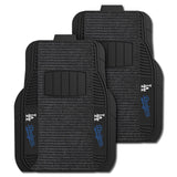 MLB - Los Angeles Dodgers 2-pc Deluxe Car Mat Set - Logo Brands - Flyclothing LLC