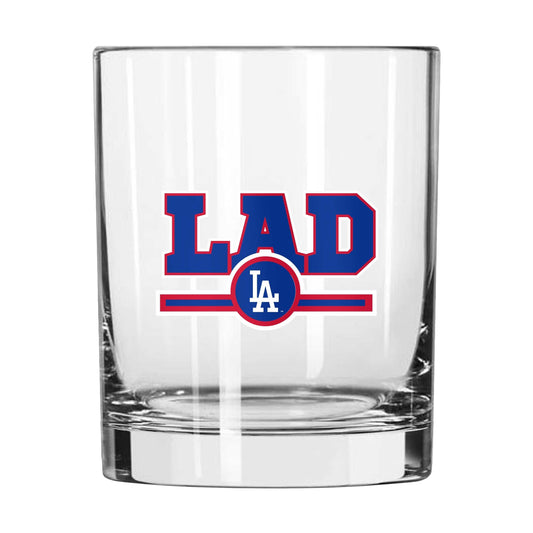Los Angeles Dodgers 14oz Letterman Rock Glass - Logo Brands - Flyclothing LLC