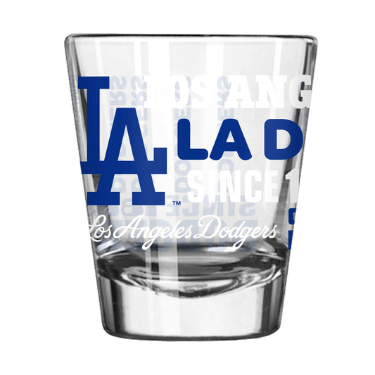 LA Dodgers 2oz Spirit Shot Glass - Logo Brands - Flyclothing LLC