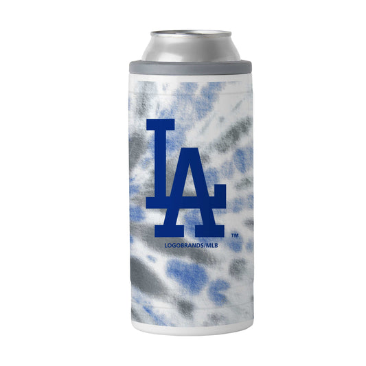 LA Dodgers 12oz Tie Dye Slim Can Coolie - Logo Brands - Flyclothing LLC