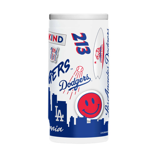 LA Dodgers 12oz Native Powdercoat SlimCan Coolie - Logo Brands - Flyclothing LLC