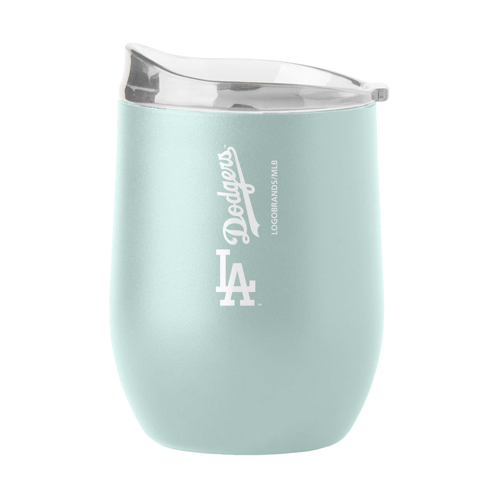 LA Dodgers 16oz Vertical Powder Coat Curved Beverage - Logo Brands - Flyclothing LLC