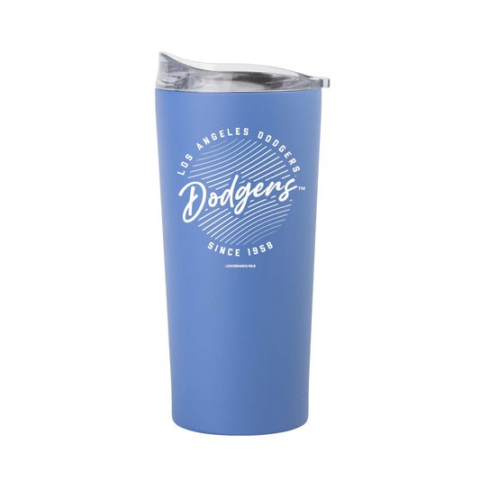 LA Dodgers 20oz Retro Script Arctic Powder Coat Tumbler - Logo Brands - Flyclothing LLC