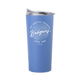 LA Dodgers 20oz Retro Script Arctic Powder Coat Tumbler - Logo Brands - Flyclothing LLC