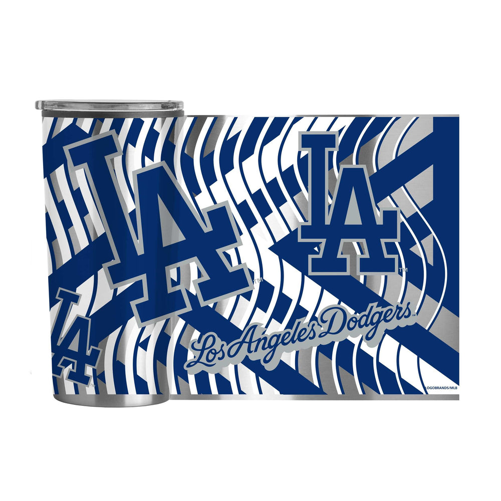 LA Dodgers 20oz Flex Plastic Wall Stainless Tumbler - Logo Brands - Flyclothing LLC
