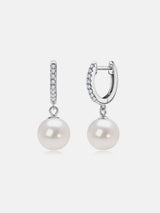 925 Sterling Silver Freshwater Pearl Earrings - Trendsi - Flyclothing LLC