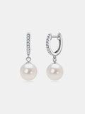 925 Sterling Silver Freshwater Pearl Earrings - Trendsi - Flyclothing LLC
