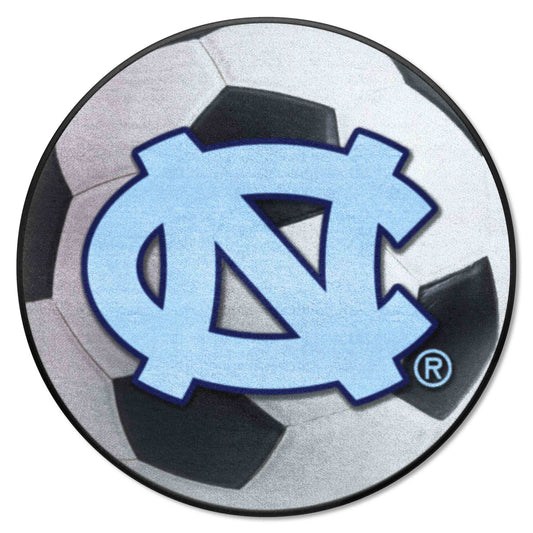 North Carolina Tar Heels Soccer Ball Rug - 27in. Diameter - North Carolina