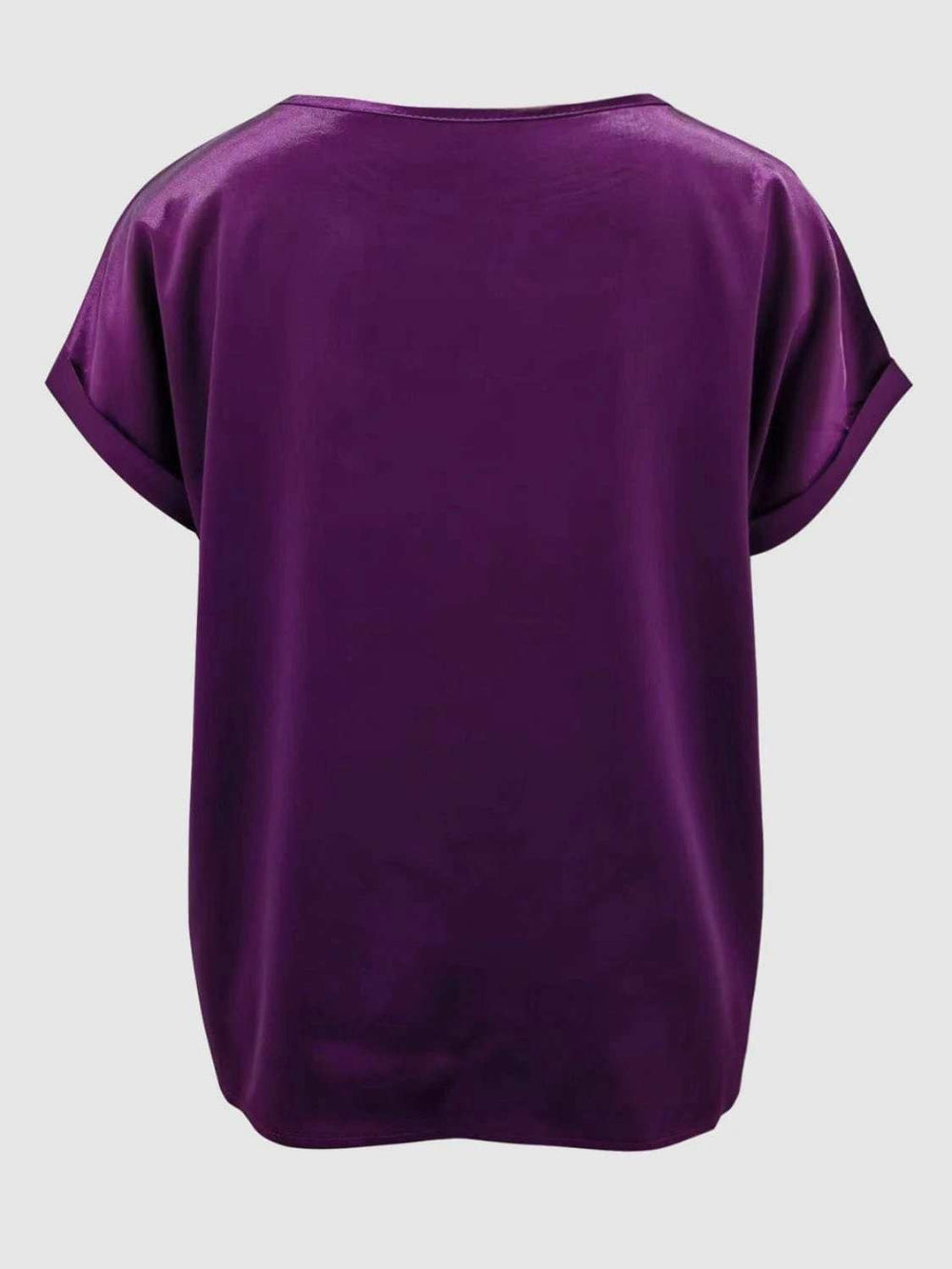 Round Neck Short Sleeve T-Shirt - Trendsi - Flyclothing LLC