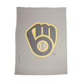 Milwaukee Brewers Oversized Logo Sublimated Sweatshirt Blanket - Logo Brands - Flyclothing LLC
