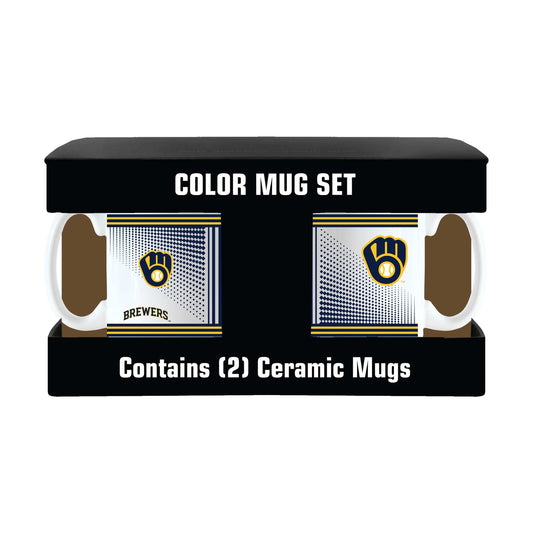 Milwaukee Brewers Hero MUG SET HERO - 2pk - Logo Brands - Flyclothing LLC
