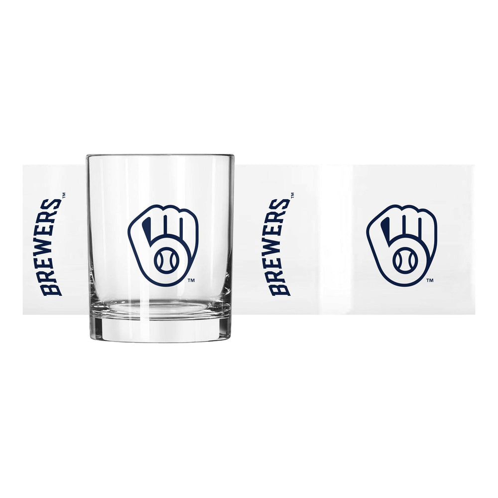 Milwaukee Brewers 14oz Gameday Rocks Glass - Logo Brands - Flyclothing LLC