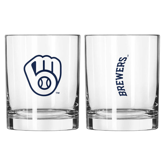 Milwaukee Brewers 14oz Gameday Rocks Glass - Logo Brands - Flyclothing LLC