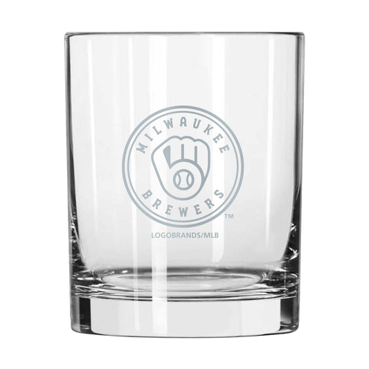 Milwaukee Brewers 14oz Frost Rocks Glass - Logo Brands - Flyclothing LLC