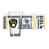 Milwaukee Brewers 16oz Spirit Pint Glass - Logo Brands - Flyclothing LLC