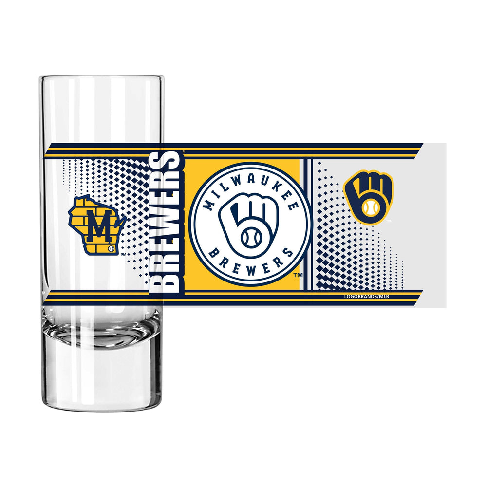 Milwaukee Brewers 2.5oz Hero Shooter Glass - Logo Brands - Flyclothing LLC