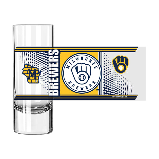 Milwaukee Brewers 2.5oz Hero Shooter Glass - Logo Brands - Flyclothing LLC