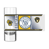 Milwaukee Brewers 2.5oz Hero Shooter Glass - Logo Brands - Flyclothing LLC
