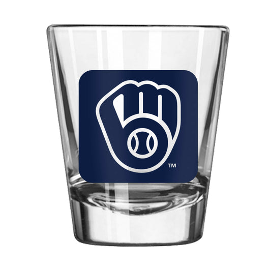 Milwaukee Brewers 2oz Cube Shot Glass - Logo Brands - Flyclothing LLC