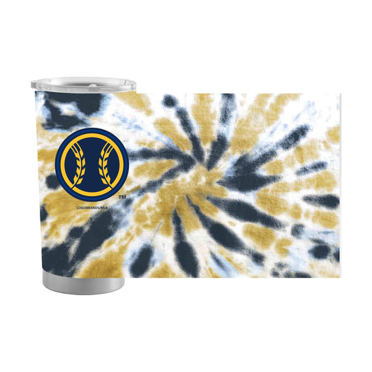 Milwaukee Brewers 20oz Tie Dye Stainless Steel Tumbler - Logo Brands - Flyclothing LLC