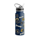 Milwaukee Brewers 25oz Dreamweave SingleWall FlipTop Bottle - Logo Brands - Flyclothing LLC