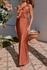 One Shoulder Sleeveless Maxi Dress - Trendsi - Flyclothing LLC