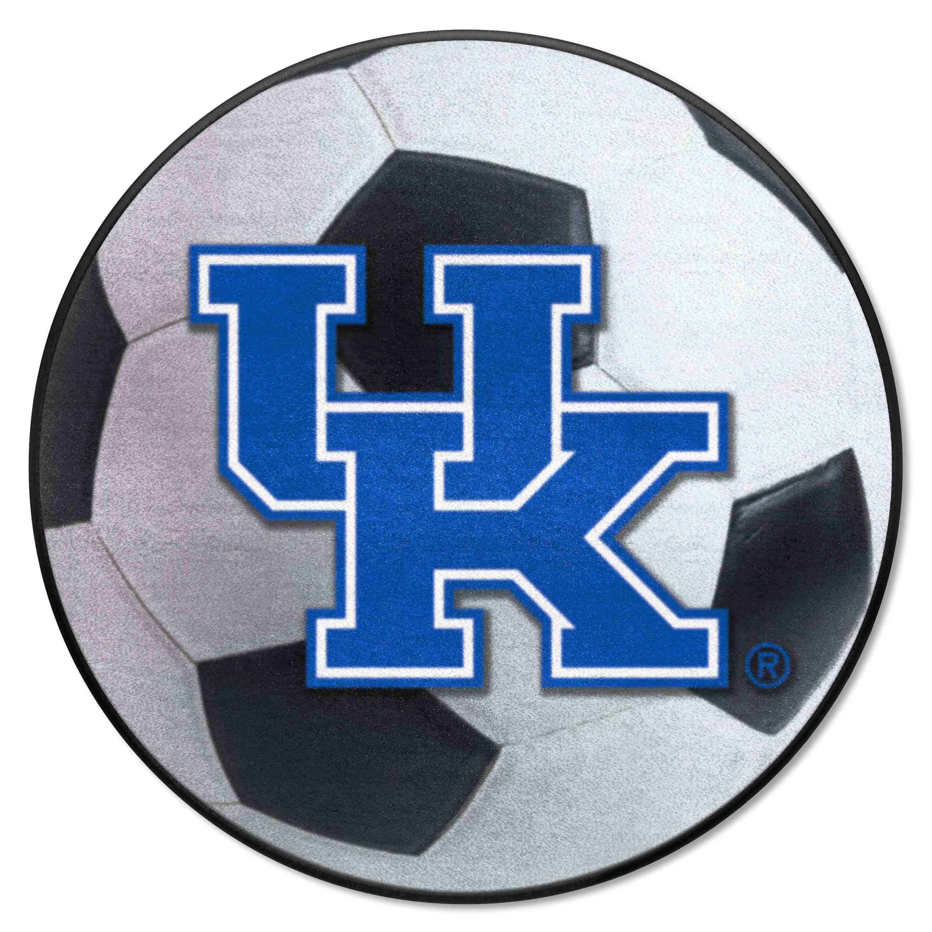 Kentucky Wildcats Soccer Ball Rug - 27in. Diameter, UK Logo - Kentucky
