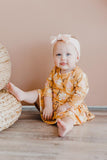 Dandelions in Fall 3/4 Sleeve Twirl Bodysuit - Mila & Rose ®