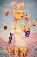 Black Market Art Company Cupcake Angel Print - Black Market Art Company - Flyclothing LLC