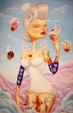 Black Market Art Company Cupcake Angel Print