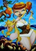Black Market Art Company Elmyra in Wonderland Print - Black Market Art Company - Flyclothing LLC