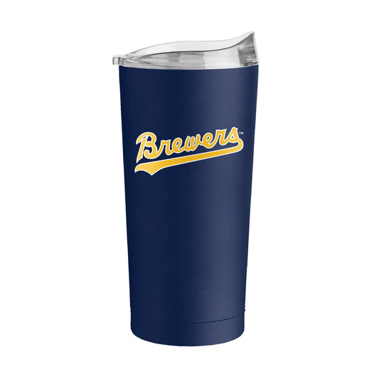 Milwaukee Brewers 20oz Flipside Powder Coat Tumbler - Logo Brands - Flyclothing LLC